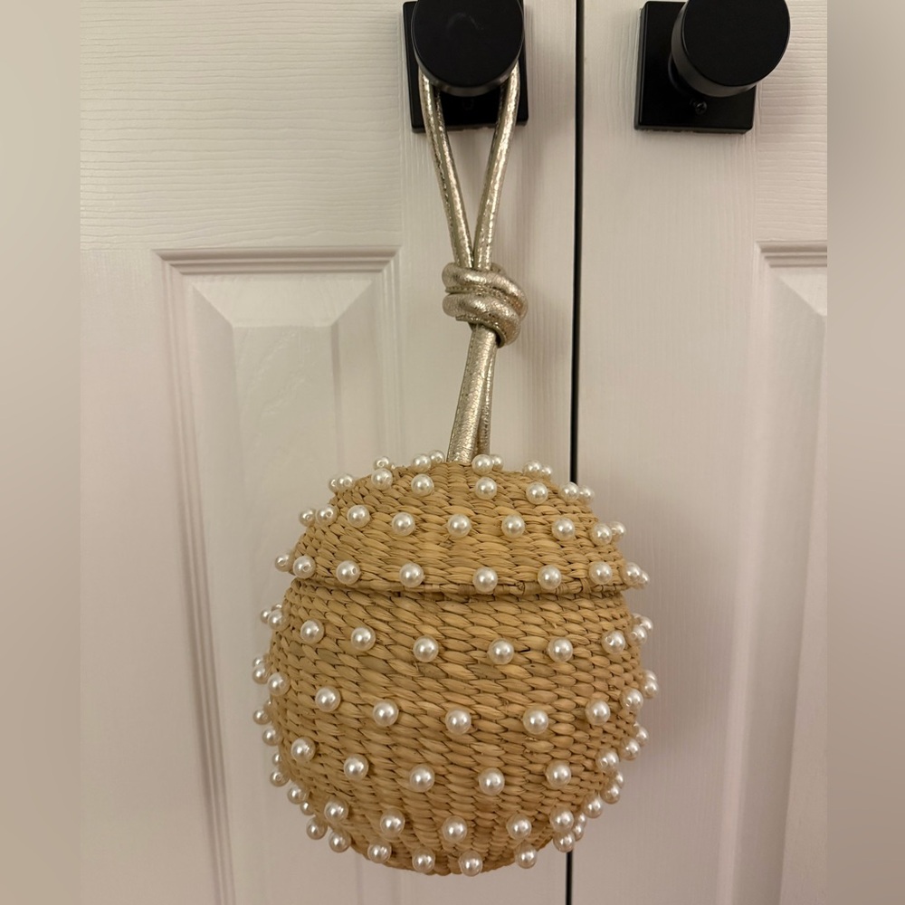 Poolside disco ball bag with pearls - Picture 3 of 6